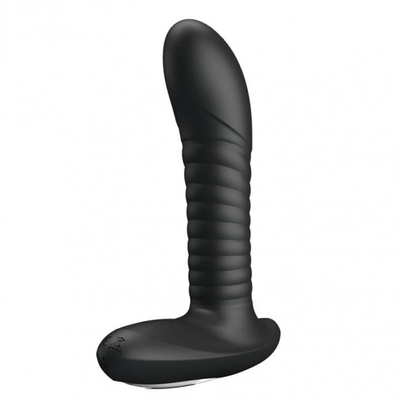 MR PLAY - Rotating Beads Vibration Prostate Massager (Chargeable - Black)